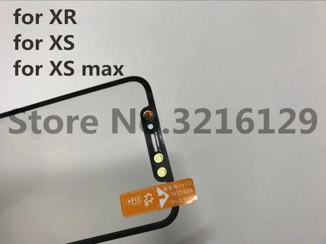 2pcs ด้านหน้าหน้าจอด้านนอกกระจก LEN พร้อม OCA สำหรับ iPhone X XR XS สูงสุด 11 11PRO MAX เปลี่ยนชิ้นส่วนซ่อม