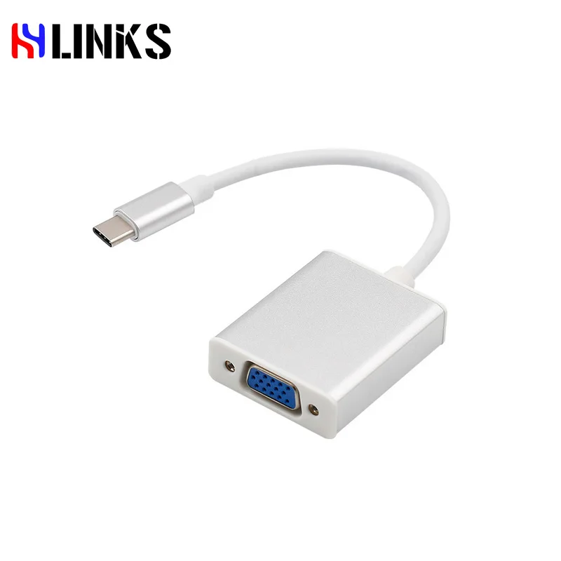 HYLINKS USB C VGA адаптер 3 1 Тип Женщин Кабель для нового Macbook 12 дюймов Chromebook pixel Lumia