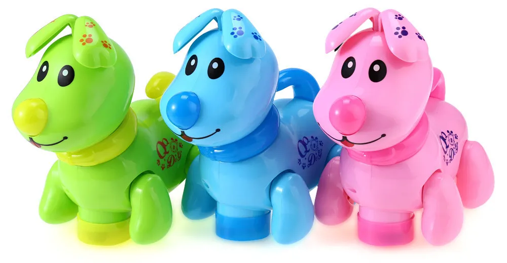 Электронные Домашние животные музыка свет прогулки щенок собака дошкольного образования игрушка для детей три цвета на выбор подарок