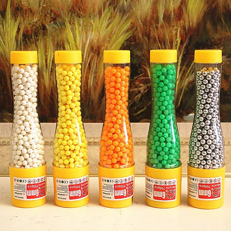 6mm hard plastic bb gun paintball toy steel color PVC ball pistol