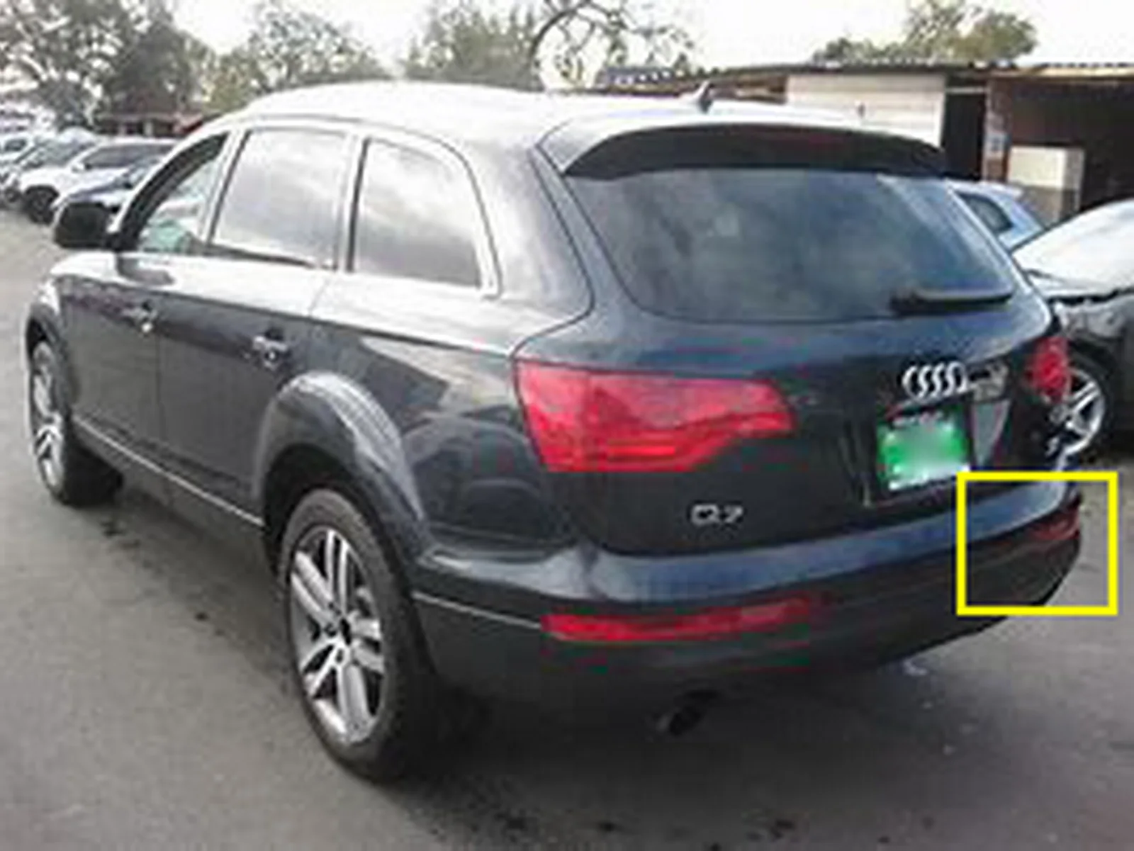 ANGRONG задний правый бампер отражатель светильник фонарь для AUDI Q7 2006 2015