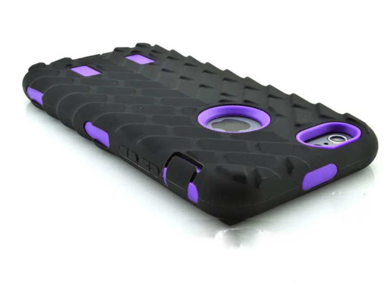 Для iPhone6 6s 4,7 дюймов двухслойный защитный чехол для I 6 TPU+ жесткий пластик 3 в 1 сверхпрочный армированный Гибридный чехол для телефона - Цвет: i6 6s purple