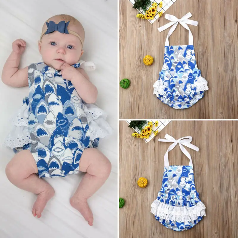 Newborn Toddler Baby Girl Bodysuit Romper Jumpsuit Sunsuit Outfit Clothes Summer