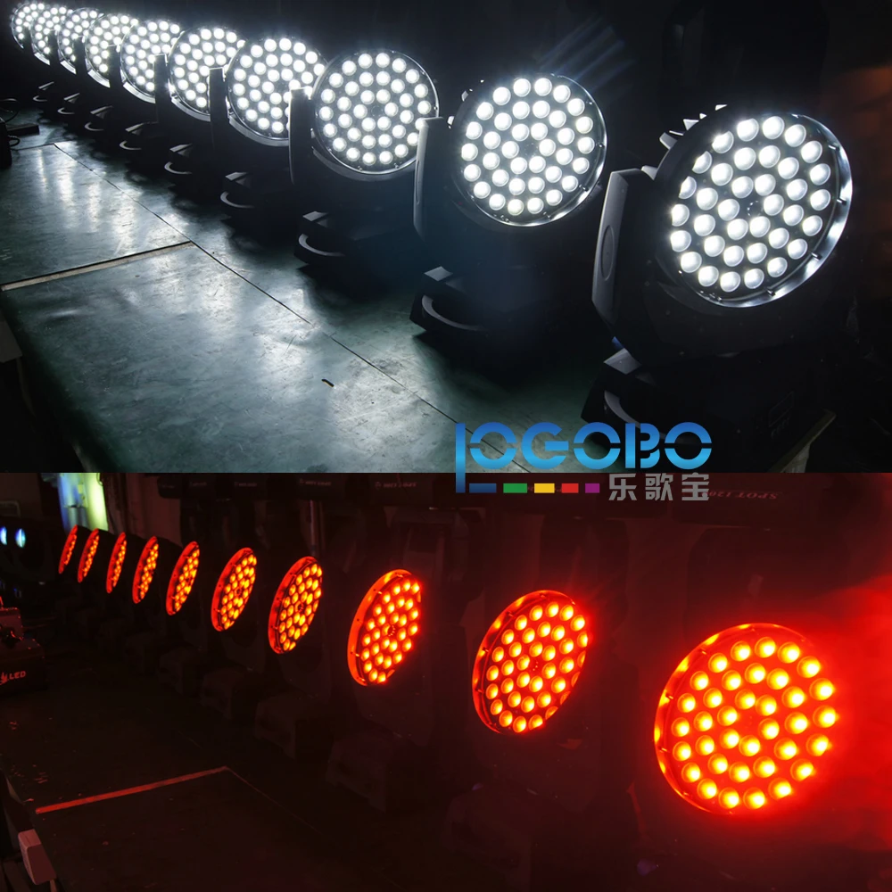 4 единицы 10Wx36 светодиодный прожектор rgbw 4в1 цветная движущаяся головка омывающий свет сценическое оборудование освещение лазерное DJ вечерние дискотеки