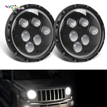 

Hot Selling 2pcs 7 Inch Round Led Driving Light H4 LED Car Headlight Kit Auto for Jeep Led Head Lamp Bulbs High & Low Beam