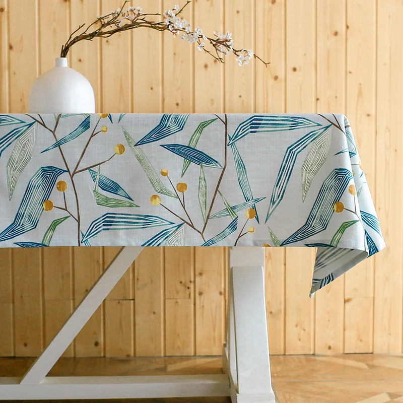 

Junwell Modern Printing Decorative Table Cloth Rectangle Tablecloth Home Kitchen Table Cloths Party Banquet Dining Table Cove