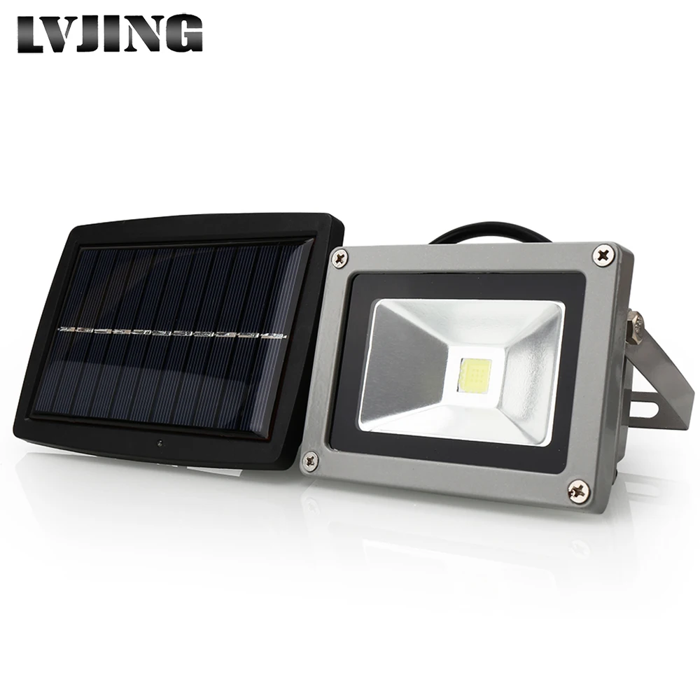 Conduziu a Luz Solar ao ar Conduziu a Energia Luzes do Jardim à Prova Luz do Ponto Livre Solar Dwaterproof Água Holofote Spotlight Lâmpada Bulbos no Painel Cob