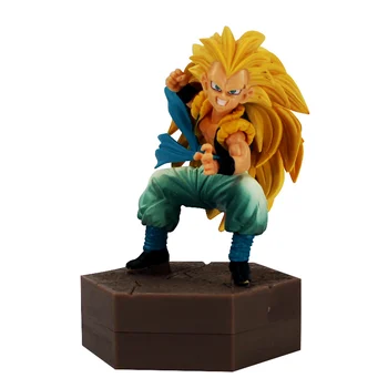 

1pc 14cm Anime Dragonball Zero Super Saiyan 3 Gotenks PVC Action Figure Fighting DBZ Dragon Ball Z Collectible Model Toy