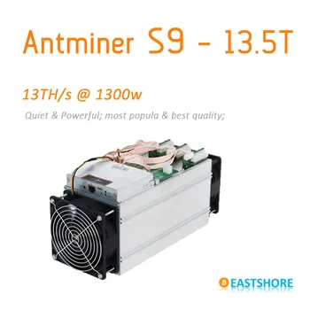 [SOLD OUT] Antminer S9 13.5TH Bitcoin Miner Newest 16nm Asic Miner only 1350w Btc Miner Better Than Antminer S7