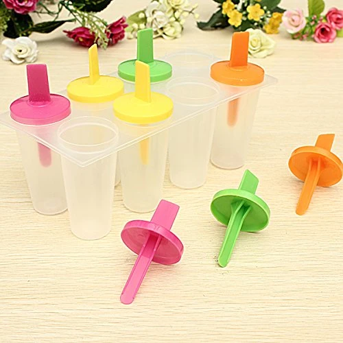 8 Cell Ice Pop Mold Popsicle Maker Lolly Mould Tray Pan Kitchen Frozen Ice Cream
