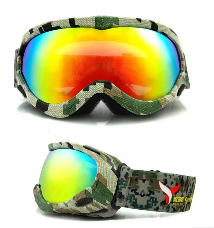 Подростков Лыжный Спорт очки линзы с покрытием, для маленьких мальчиков и девочек UV400 сноуборд Glassses, 3 слоя губка Анти-туман зимние спортивные очки
