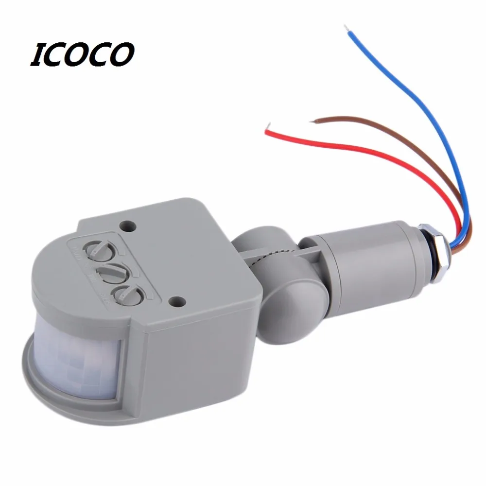 

Motion Sensor Light Switch Outdoor AC 220V Automatic Infrared PIR Motion Sensor Switch for LED Light 2017 High Quality