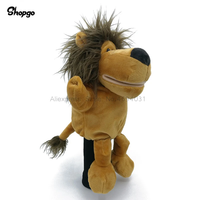 

Cartoon Lion Golf Driver Headcover 460cc Animal Head Cover Golf Club Accessories 2 Colors Mascot Novelty Cute Gift