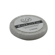 0,8 см* 3 м белый парик Синтетические волосы на кружеве Поддержка двусторонняя клейкая лента для волос Salon быстро и легко необыкновенной