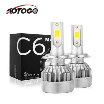 

2x H7 LED H11 H4 Hi/Lo H1 H8 HB3 HB4 Car Headlight Bulbs 9005 9006 Headlamps Kit 6000K Auto LED Lamps Fog Lights 12V C6 max