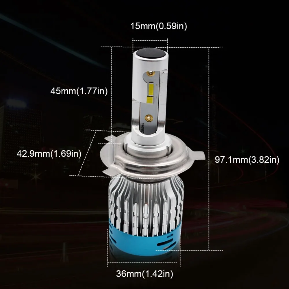 H4 Hi lo Beam H7 27W светодиодные лампы для автомобильных фар комплект Safego H8 H9 H11 9005 9006 12v