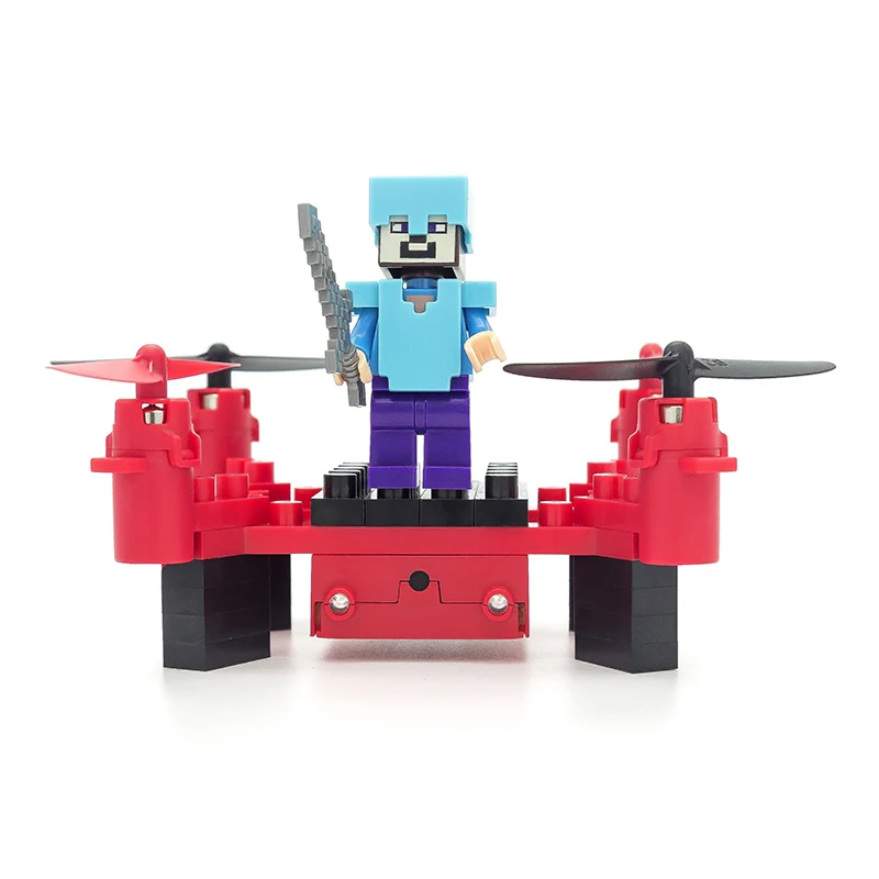 

HELIWAY RC Drone Building Blocks with No Camera 6Channel Remote Control DIY Building Blocks Drone Assembling Bricks Helicopter