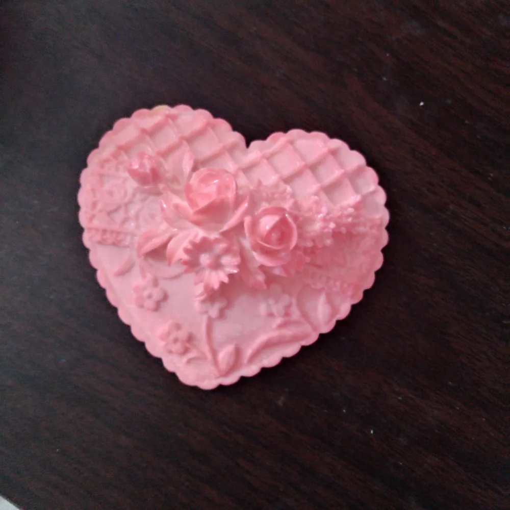 

3D Rose Flower silicone resin mould Craft Heart Creative Gift Handmade Soap Making Silicone Mold Cake decoration Plaster Molds
