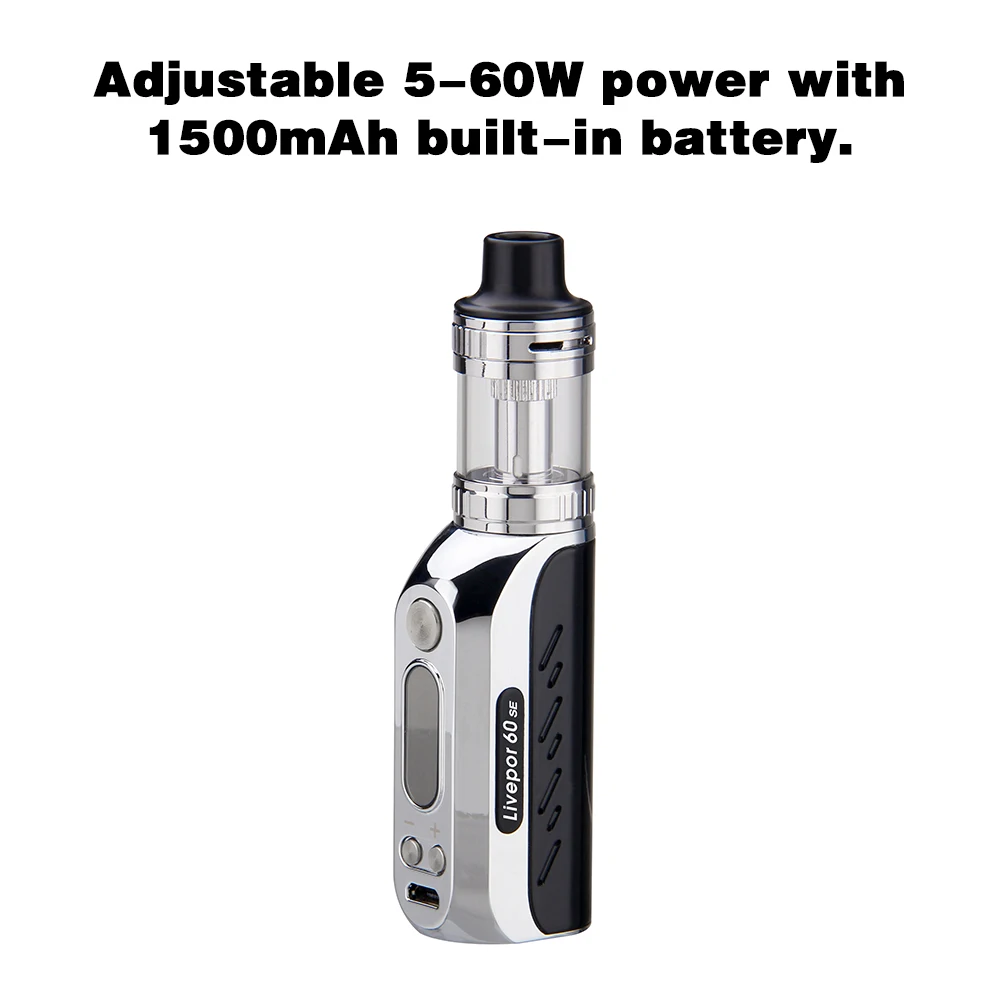 Yosta Livepor 60 SE Vape Kit Вт коробка мод 510 нить 3 мл испаритель 1500 мАч встроенный