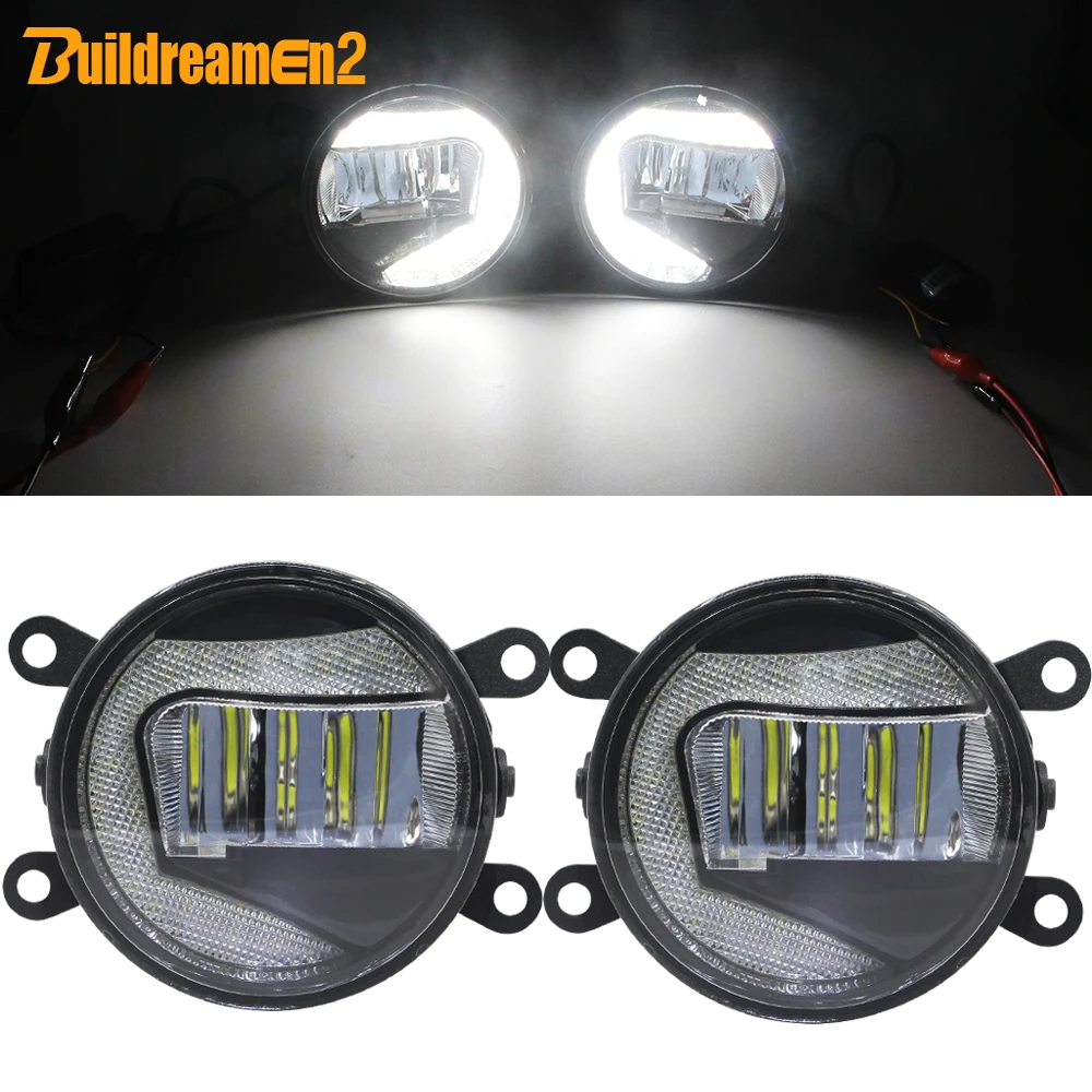 

Buildreamen2 2in1 Function Car LED Projector Fog Light + Daytime Running Light DRL White 12V Styling For Jaguar XK8 2005 2006