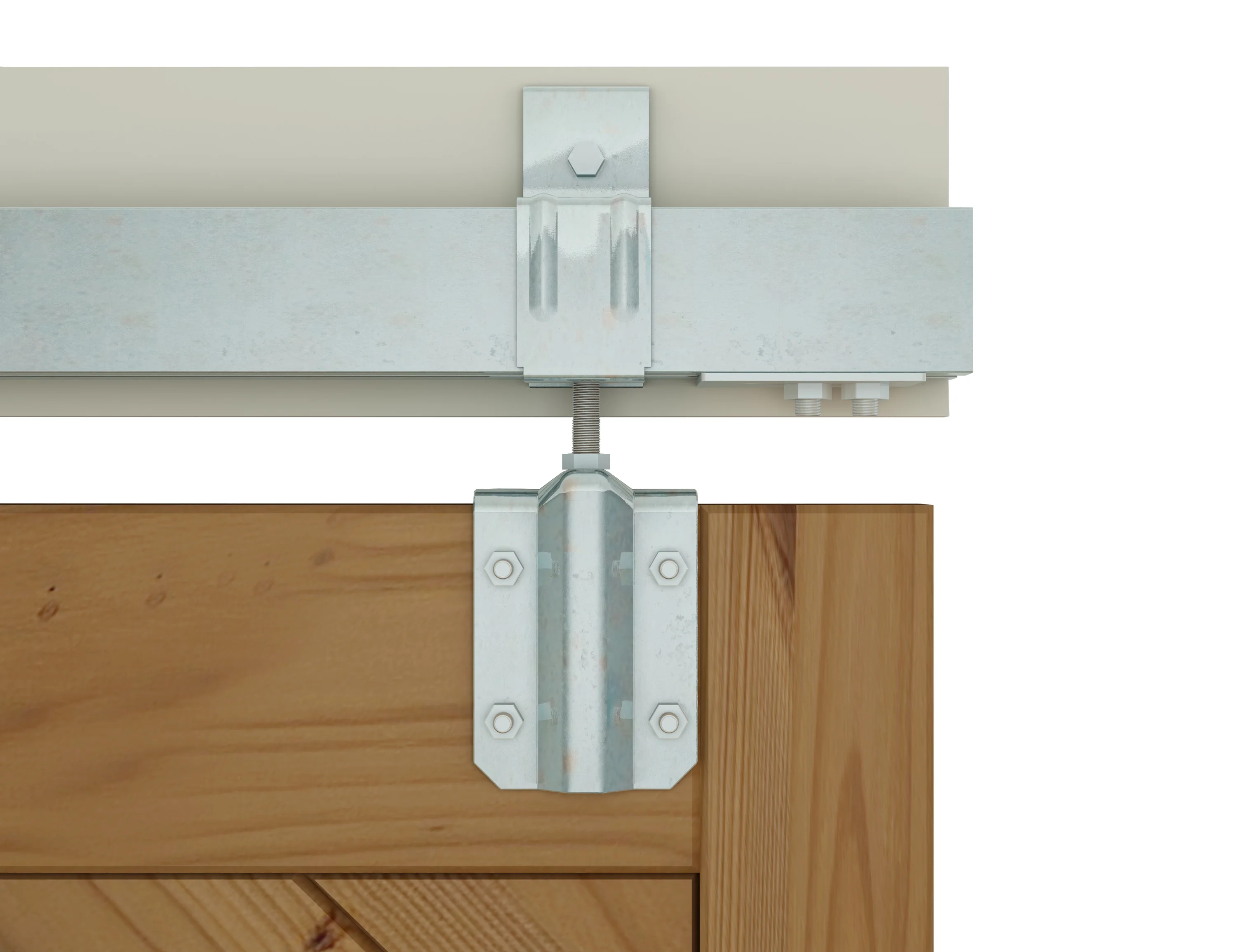 DIYHD 5FT-8FT сырье оцинкованная коробка направляющая раздвижная дверь сарая
