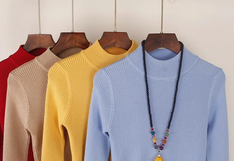 GIGOGOU осенне-зимний женский свитер, Высокоэластичный вязаный пуловер, свитер, хлопковый Мягкий Вязаный женский джемпер, Топ