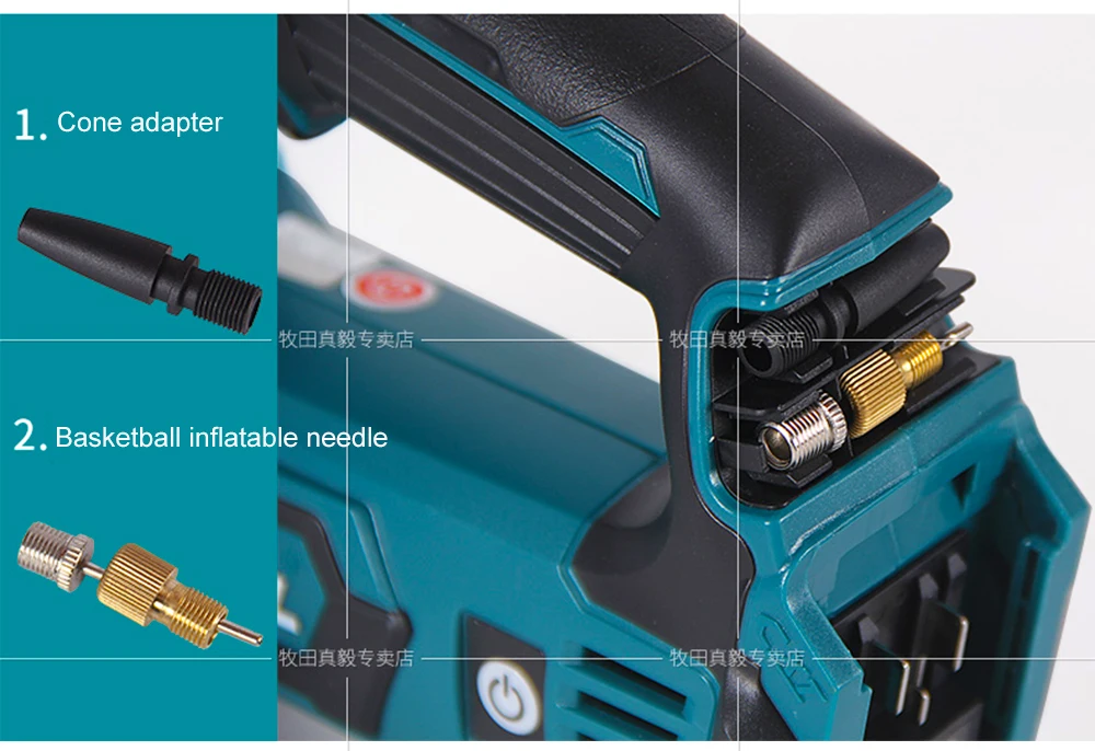 Япония Makita MP100DZ перезаряжаемый воздушный насос литиевая батарея воздушный компрессор для автомобиля шиномонтажный насос 12 В CXT 121PSI 830KPa 65 мм