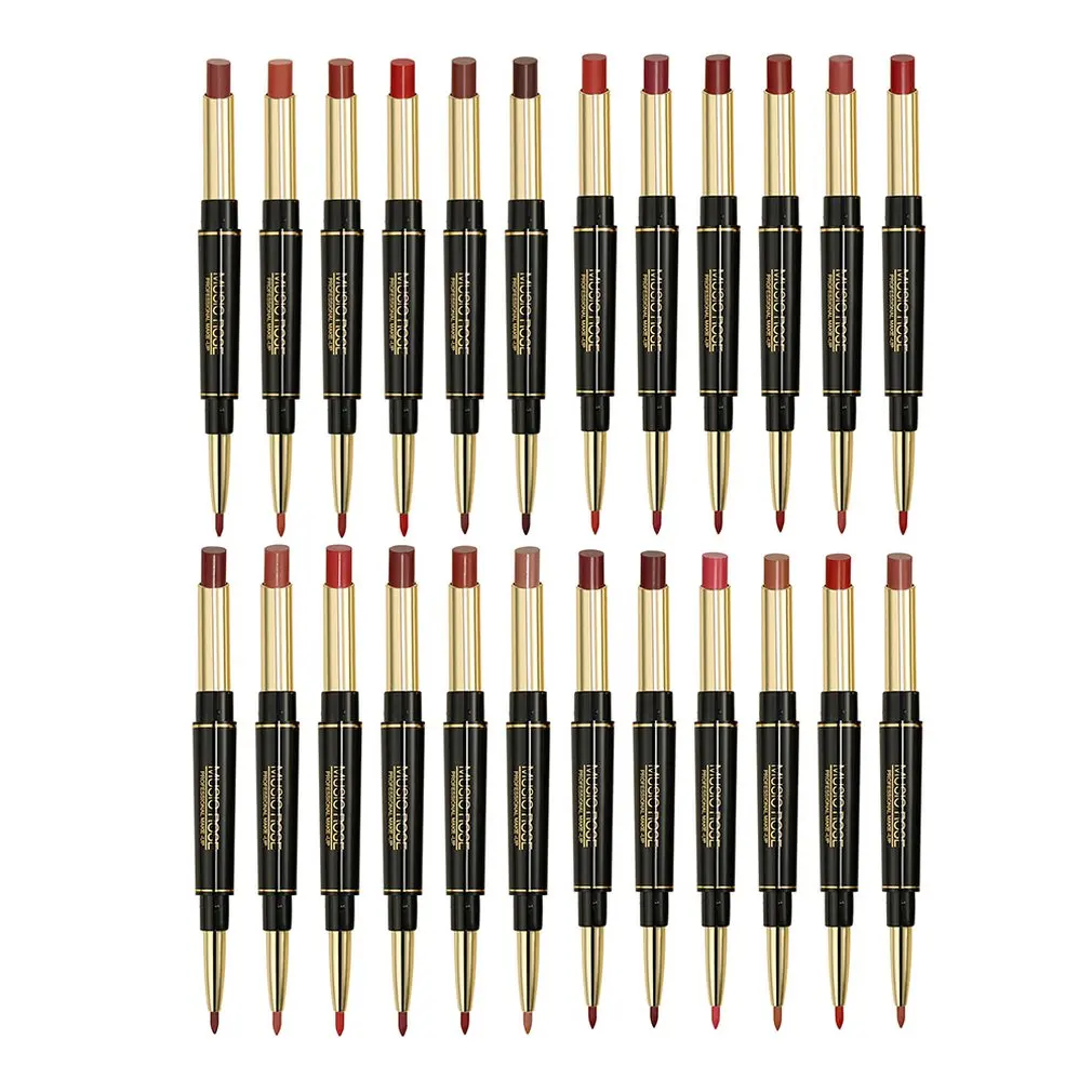 

Double Lipstick Lipstick Pen Matte Matte Lipstick Rotating Lip Liner Non-Stick Cup Lipstick Beauty Cosmetics