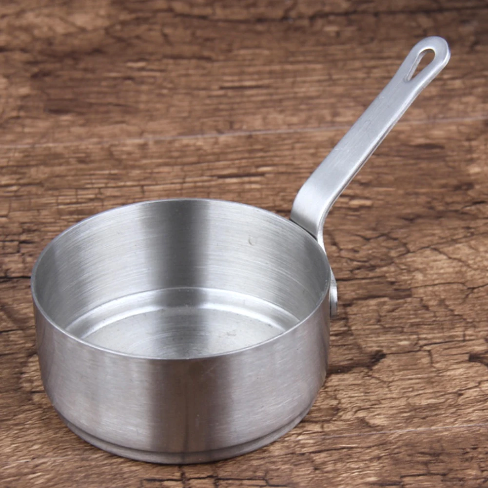 

Portable Sauce Pan Cookware Mini Soup Pot Butter Heating With Handle Stainless Steel Kitchen Coffee Stockpot Milk