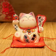 Творческий 5 дюймов украшения lucky cat открытие подарок керамическая свинья-Копилка в японском стиле мини проектор для домашнего украшения