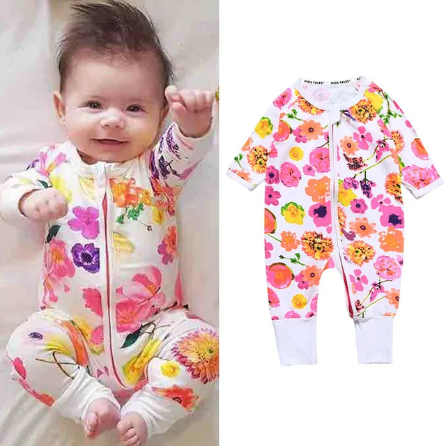 2019 Spring Bamboo Cotton Baby Rompers Onesies Kids Clothing Jumpsuit