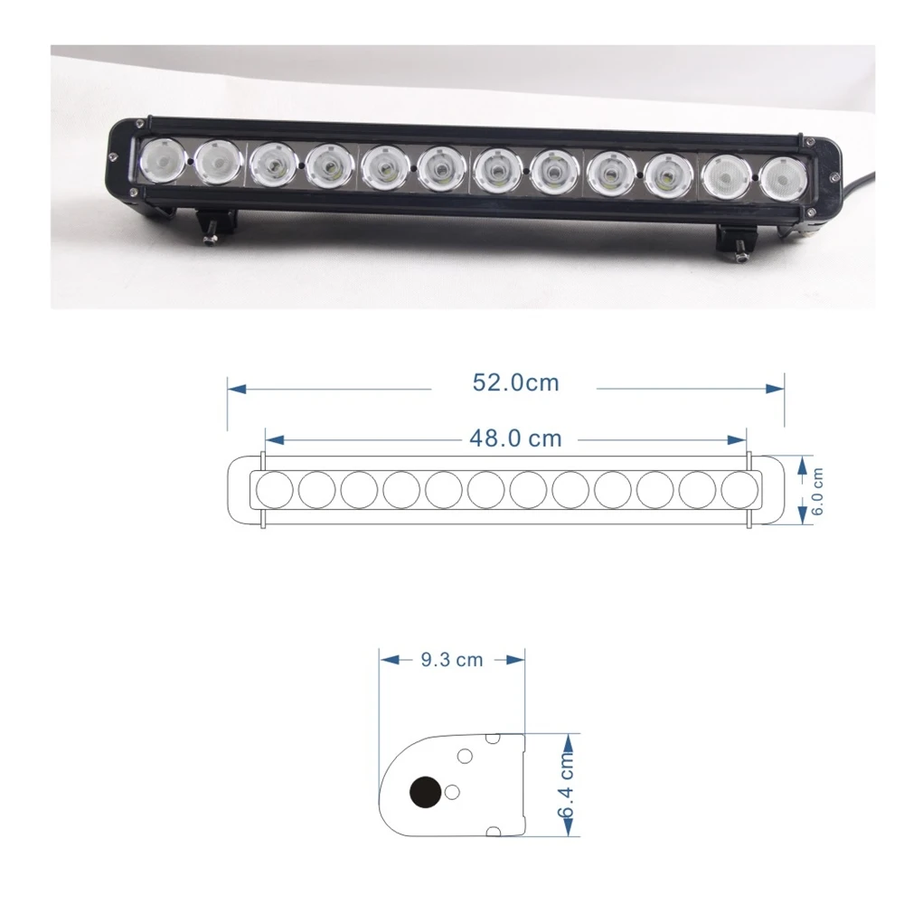 Marloo 20 дюймов 120 Вт светодиодный свет работы бар 4D оптический автомобиль внедорожник внедорожных ATV 4WD Лодка Грузовик однорядные 12 В 24 В