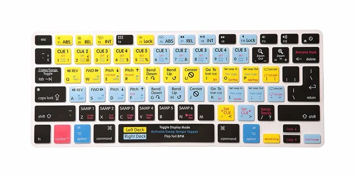 For A1278 Serato Scratch LIVE Shortcut Keyboard Screen Skin Cover For Macbook Pro Air Retina 13 A1369 A1466 A1425 A1502 1517 (6)