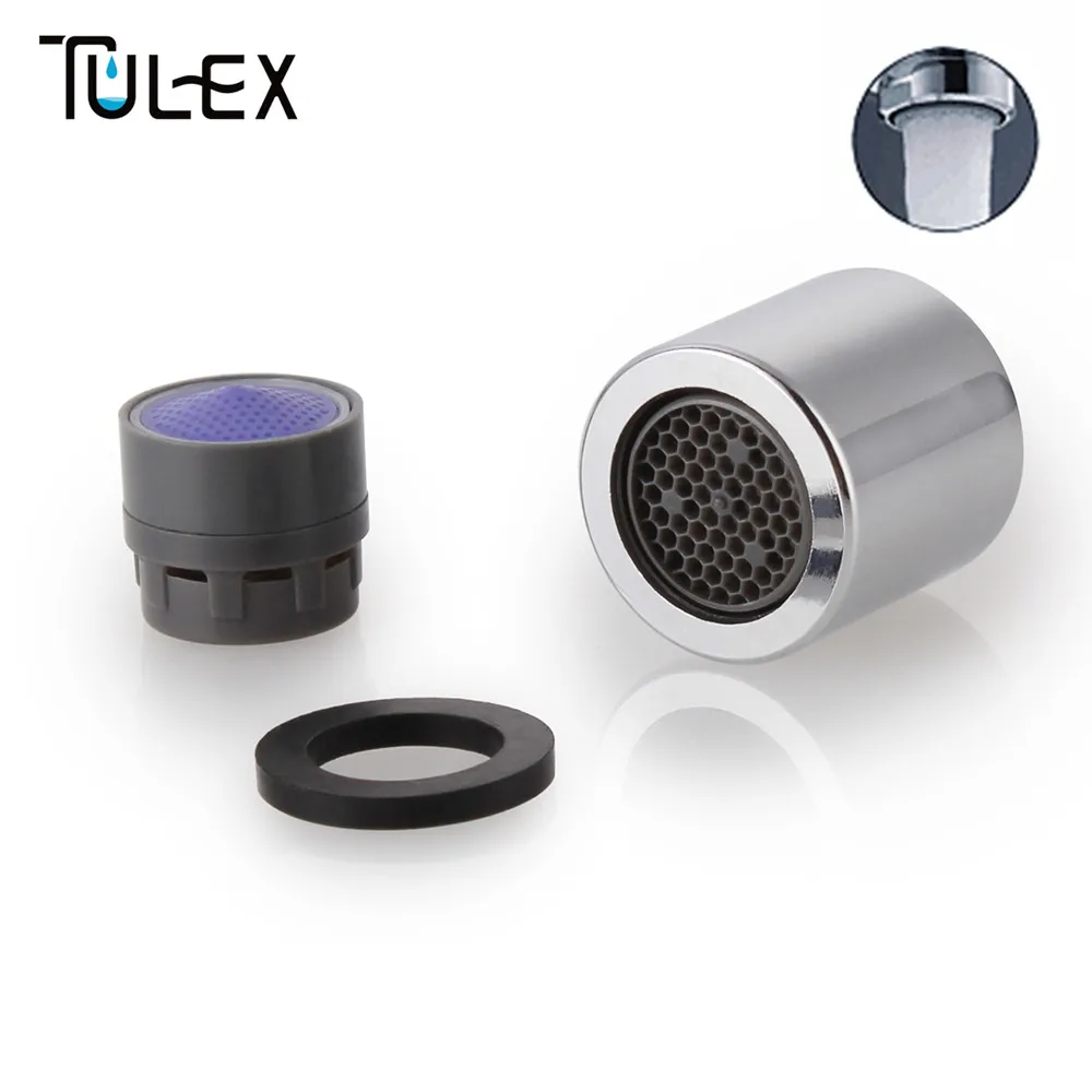 

TULEX Water Saving Faucet Aerator 18MM Female Thread 4 - 6L/MIN Spout Bubbler Filter Attachment on Crane Bathroom Accessories