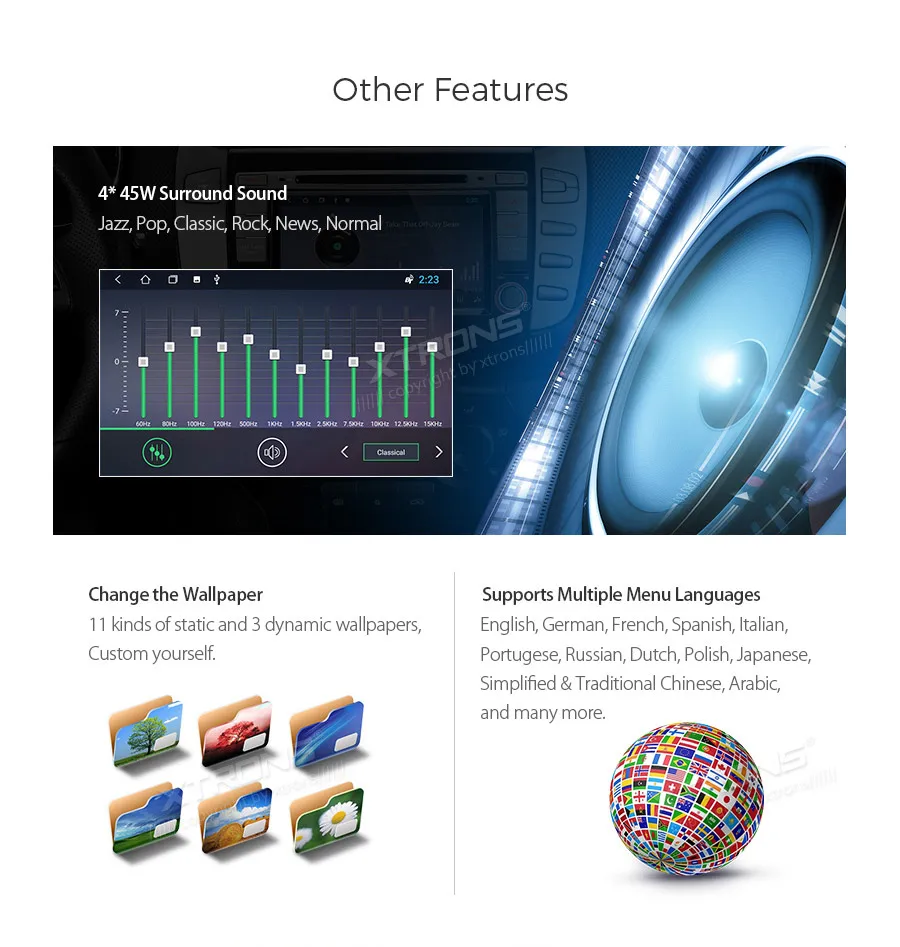 Top 7" Android 8.1 Oreo OS Car DVD Multimedia Navigation GPS Radio for Fiat Bravo (198) 2007-2014 with Split Screen Function Support 19