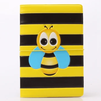 

Cute Cartoon Bee Yellow Passport Cover Wallet Bag Travel Accessories Women PU Leather ID Address Holder Portable Boarding Cover
