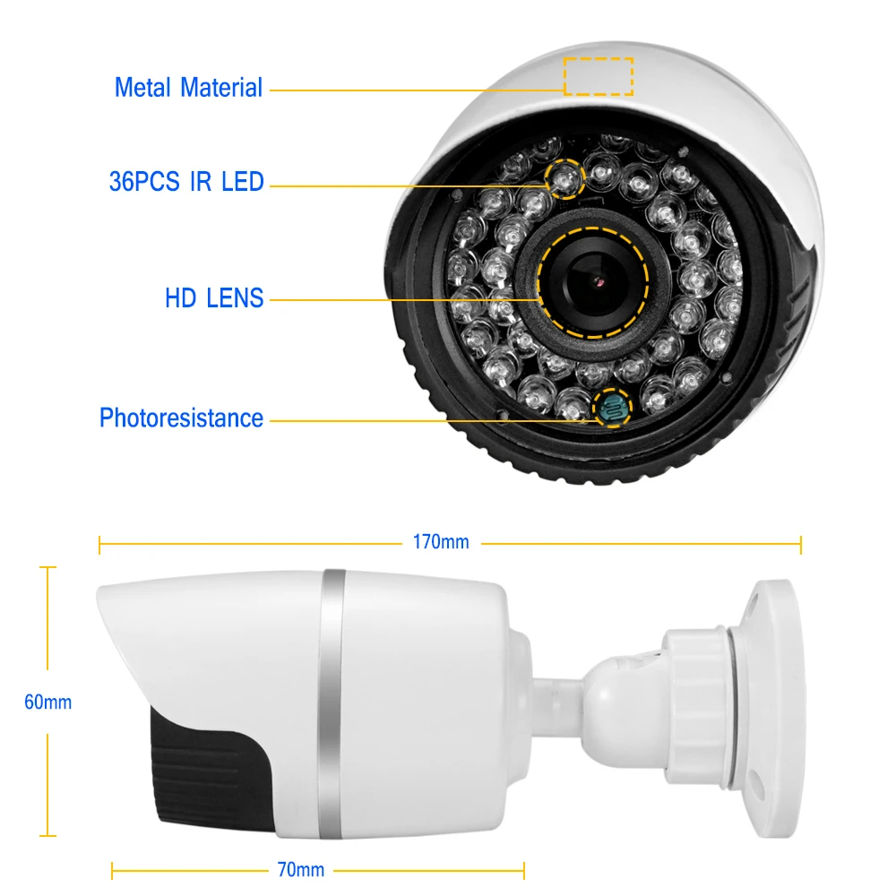 HJT 1080P Wireless IP Camera HD Outdoor Security Sony Sensor Network P2P Onvif