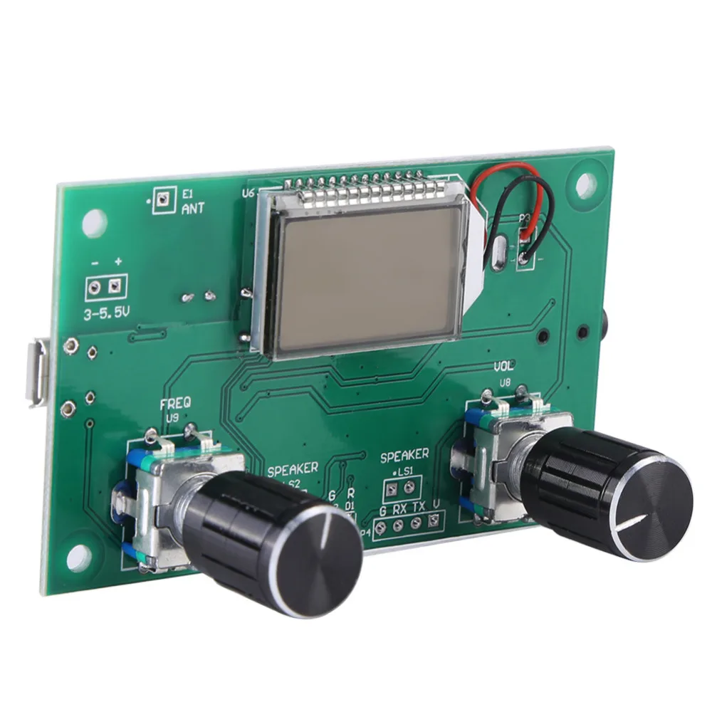 

DSP PLL LCD Stereo Digital FM Radio Receiver Module 87.0MHz-108.0MHz With Serial Control FM radio circuit board dsp receiver