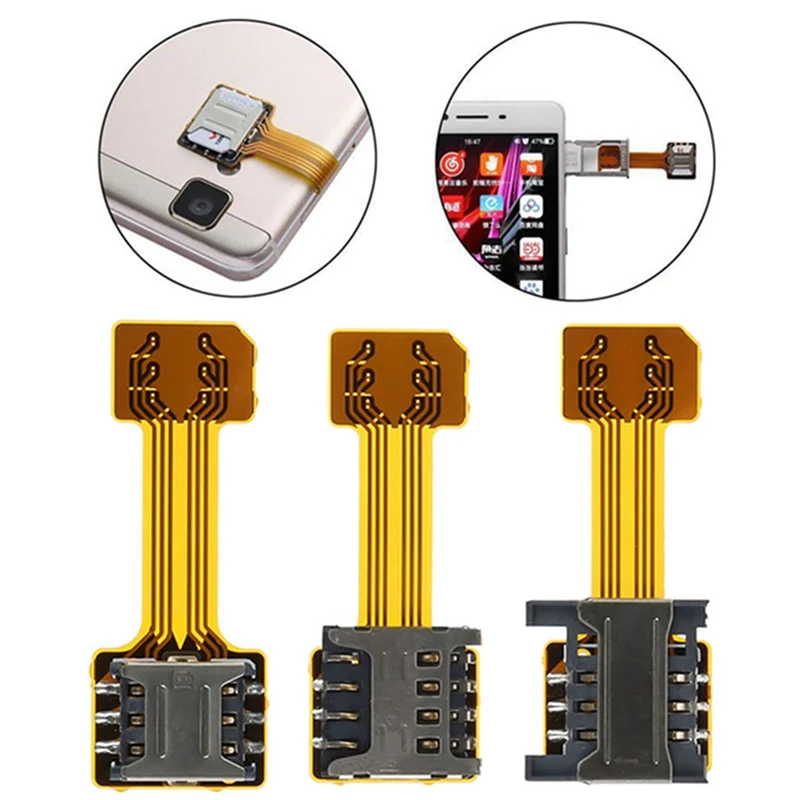 Universal TF Hybrid Sim Slot Dual SIM Card Adapter Extender Nano Cato Android Phone For Xiaomi | Мобильные телефоны и