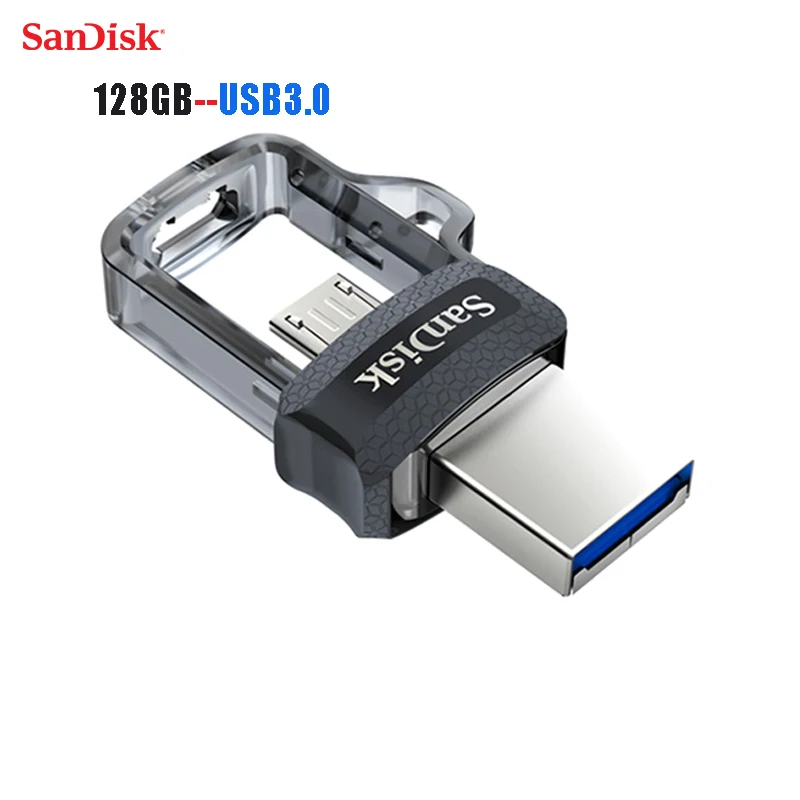 Sandisk Mini USB 3 0 Dual OTG USB Flash Drive 128GB PenDrives USB3 0 high speed