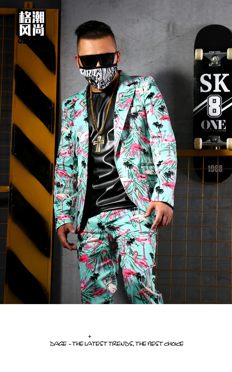 M-6XL! ночной клуб бар певица DSDJMC сценический костюм GOGO костюмы Фламинго модный костюм повседневные костюмы