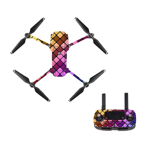 Для dji Мавик про кожу Стикеры виниловые Дизайн полный Средства ухода за кожей Стикеры для Mavic Pro Drone Средства ухода за кожей+ пульт контроллер+ руки Наклейки - Цвет: YSDJM0034