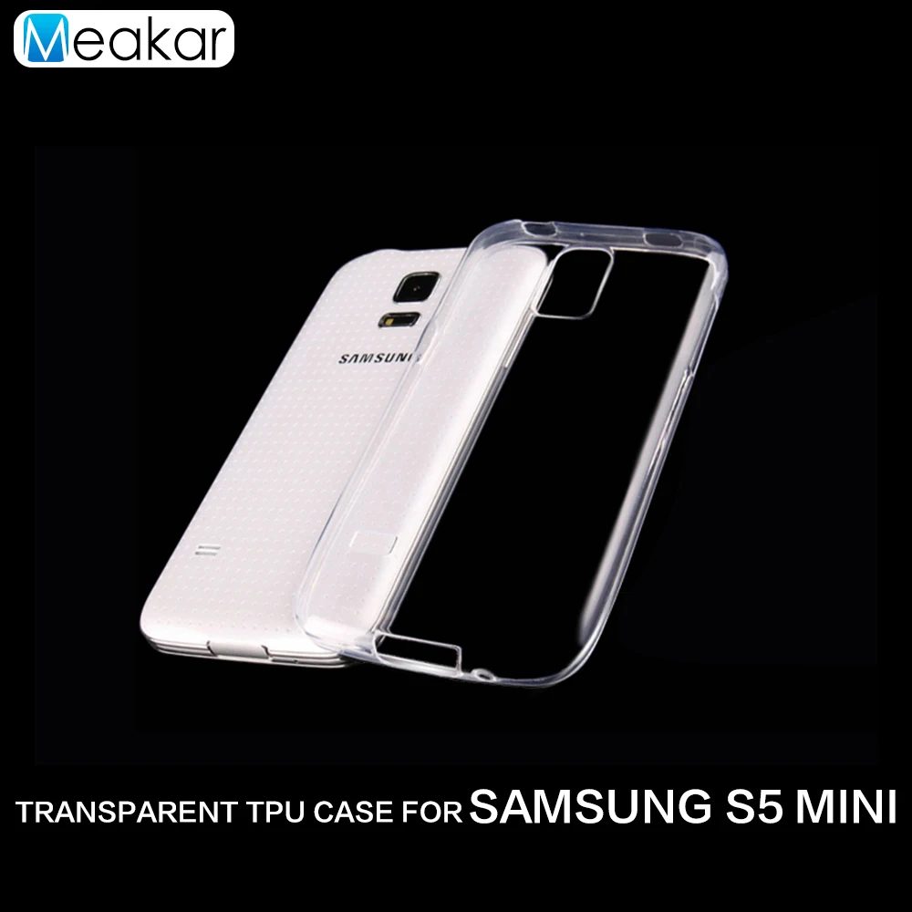 Transparent Soft TPU Silicon 4.5for Samsung Galaxy S5 Mini Case For G800 G800F Cell Phone Cover |
