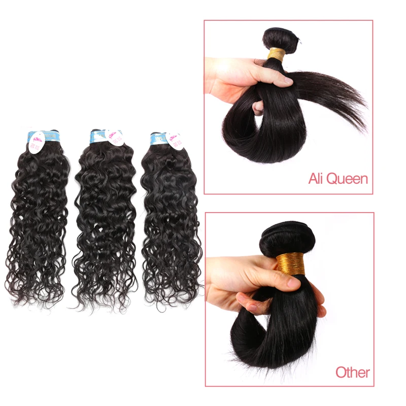 Ali Queen Hair оптовая продажа 10 шт./партия перуанские волнистые натуральные кудрявые