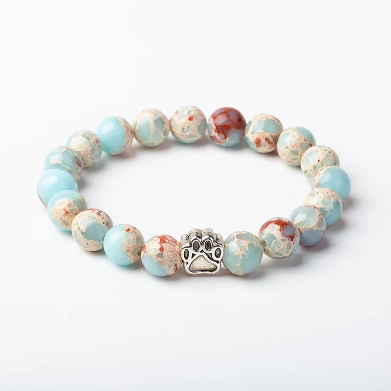 

Meajoe 10mm Shoushan Stone Cat Claw Beads Bracelets Natural Round Stone Beads Bracelets For Women
