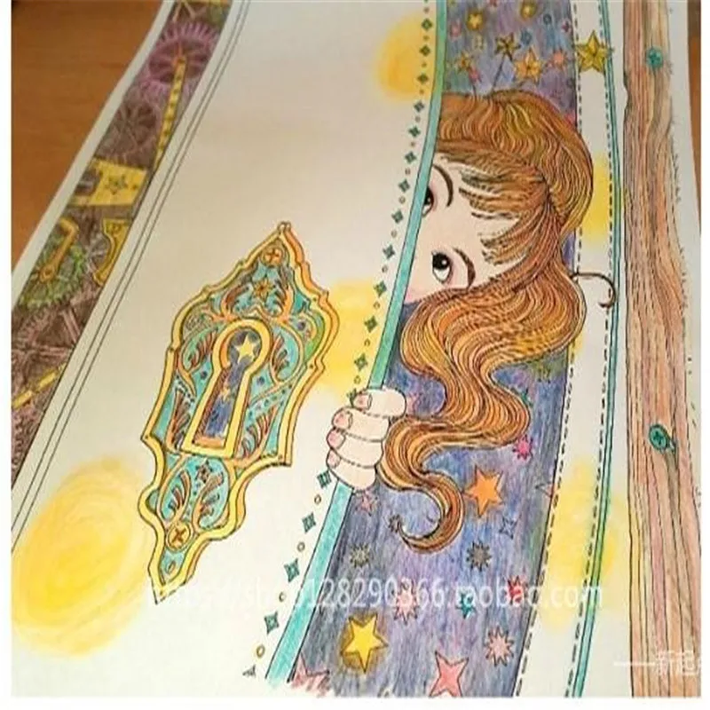 The Time Chamber Coloring Books For Adults Children Relieve Stress Painting Drawing Garden Art Colouring Book In From Office School Supplies On