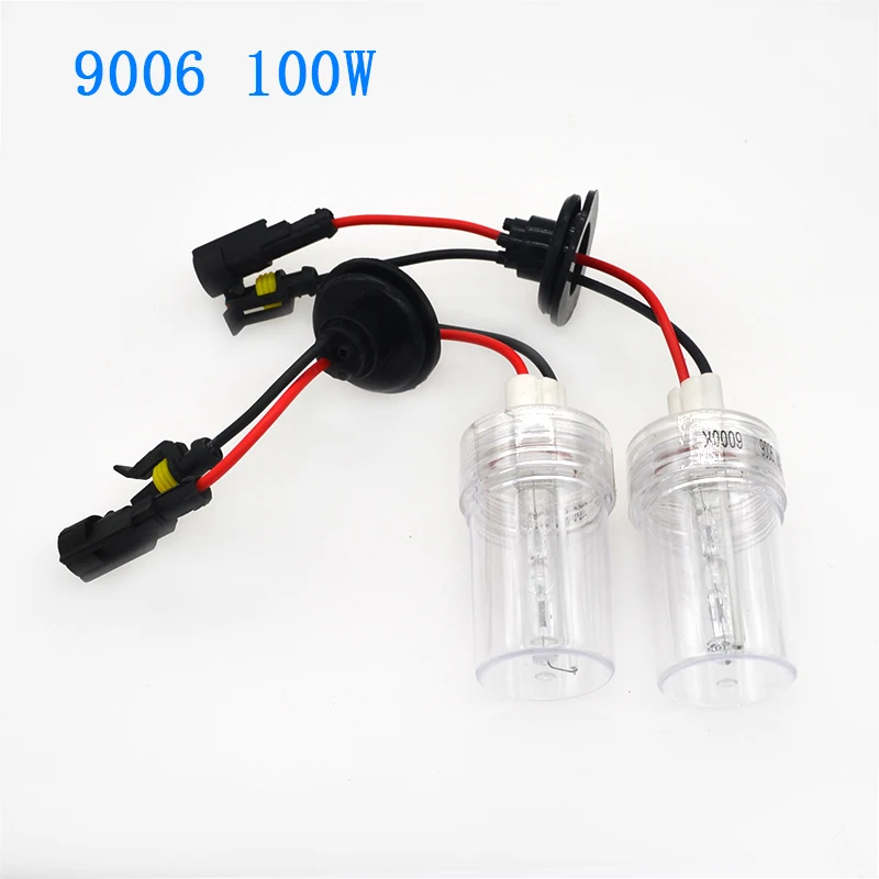 Высокая Мощность 100 Вт xenon HID лампы 12 V 24 V 100 W керамика H1 H3 H7 H11 9005 9006 D2H HID лампы 4300 K 6000 K для автомобильных фар 100 Вт xenon HID комплект