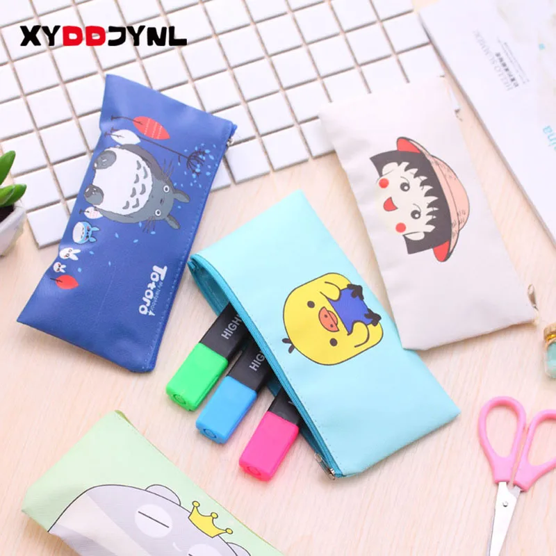 1 шт. милый пенал на молнии для девочек|pencil bag kawaii|pencil bagtotoro pencil |