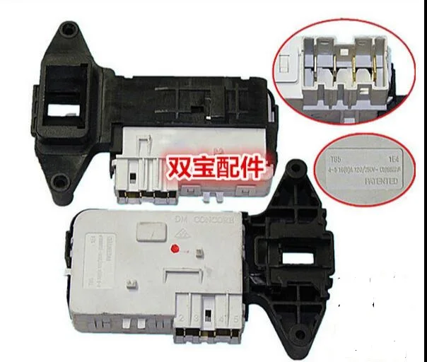 Новые детали стиральных машин дверной замок переключатель задержки времени 4 контакта
