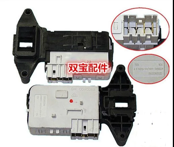 New Washing machine parts door lock time delay switch 4 pinsin Washing